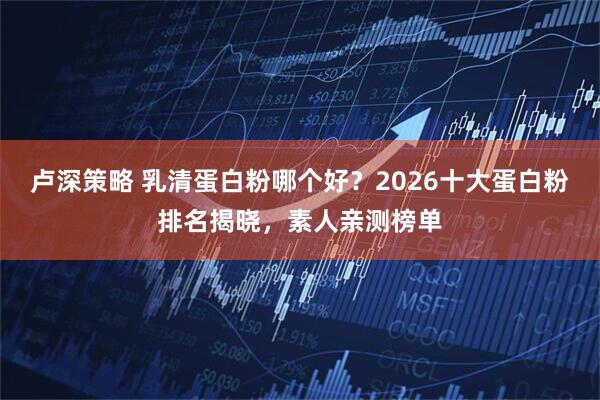 卢深策略 乳清蛋白粉哪个好？2026十大蛋白粉排名揭晓，素人亲测榜单