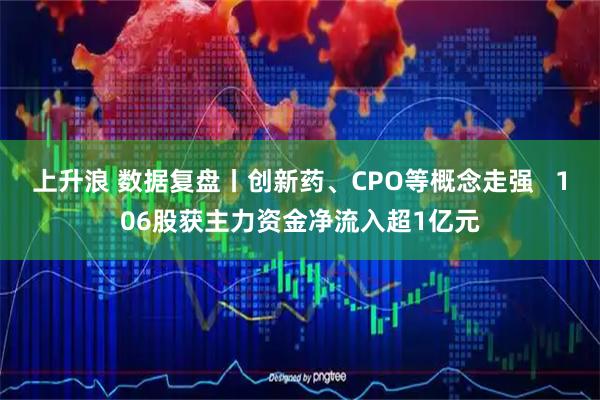 上升浪 数据复盘丨创新药、CPO等概念走强   106股获主力资金净流入超1亿元