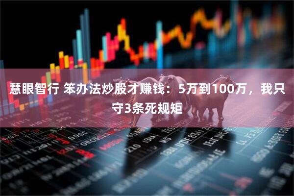 慧眼智行 笨办法炒股才赚钱：5万到100万，我只守3条死规矩